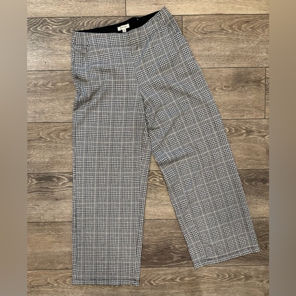 Max Studio Large dress pants  long stretch waist plaid pattern pull on - Picture 1 of 3